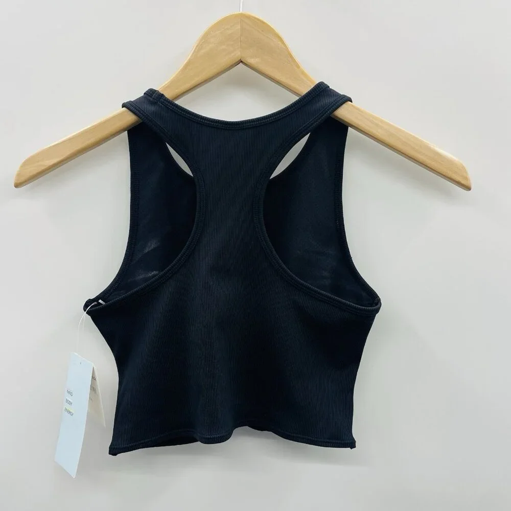 Z by Zella Youth Girls Size Large 10/12 Ribbed Twist Front Racerback‎ Bra 689